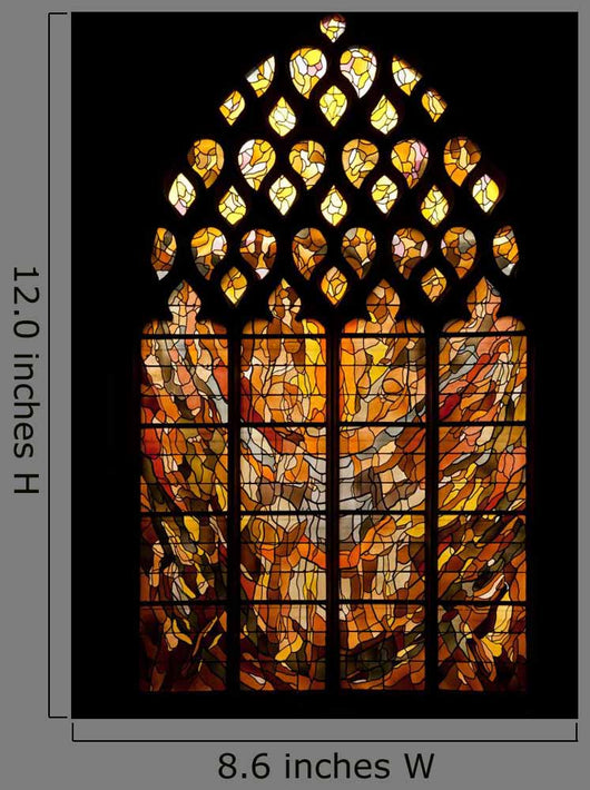 Beautiful Vitrage of Vernon Cathedral in Normandy Wall Mural