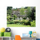 Timber Framed Thatched Normandy House and Cottage Garden Wall Mural