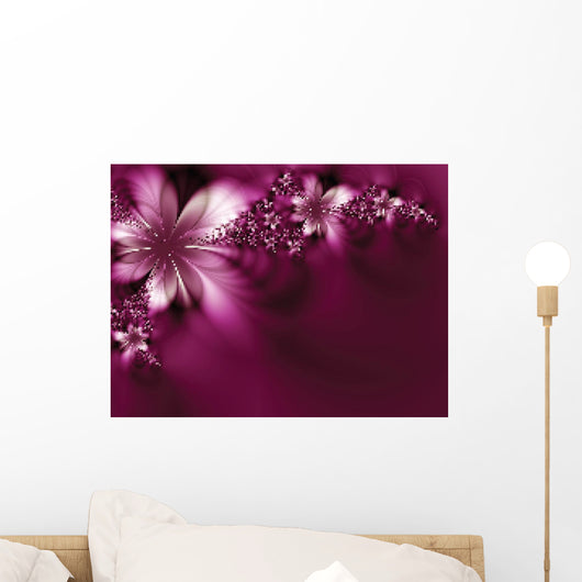 Dreamlike Flowers Vector Illustration Wall Mural