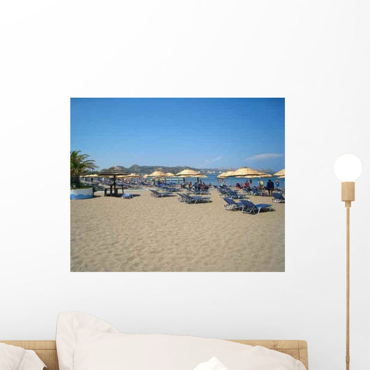 Faliraki Beach Goers Wall Decal
