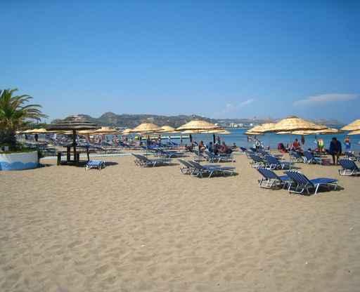 Faliraki Beach Goers Wall Decal