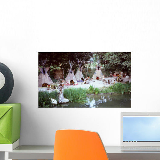 Indian Tepees Wall Mural