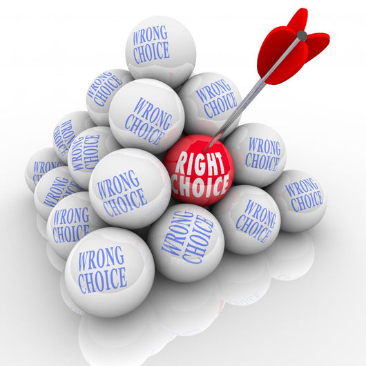 Right Vs Wrong Choice Arrow Wall Decal