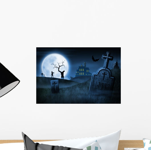 Spooky Halloween night Wall Mural