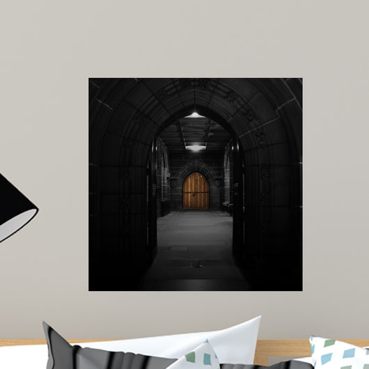 Arched Doors Ancient Church Wall Mural