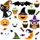 Super Kawaii Halloween Set Wall Decal Stickers Wall Decal