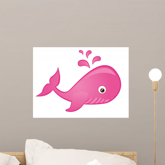 Whale Cartoon Wall Mural