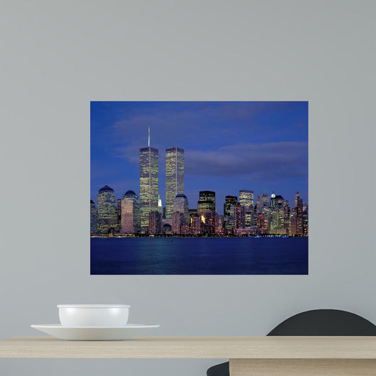 New York City and World Wall Decal