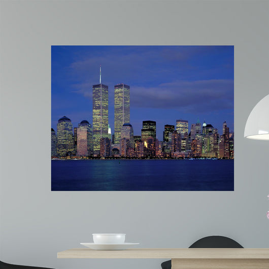 New York City and World Wall Decal