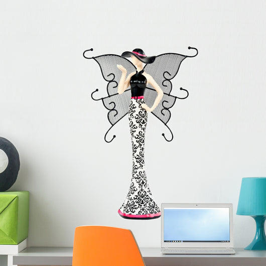 Statuette Woman Wearing Hat Wall Mural