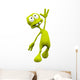 alien cartoon in a moment of happyness Wall Decal