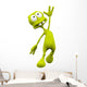 alien cartoon in a moment of happyness Wall Decal