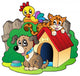Three Domestic Animals