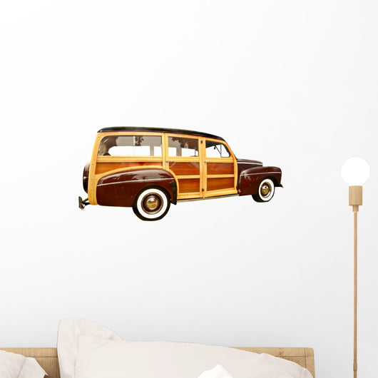 40s Era Woody Station Wagon Wall Decal