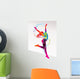 The Dancing Girl With Colorful Spots Wall Decal