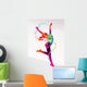 The Dancing Girl With Colorful Spots Wall Decal