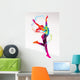 The Dancing Girl With Colorful Spots Wall Decal