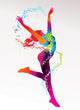 The Dancing Girl With Colorful Spots Wall Decal