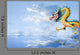 Golden Dragon Flying over