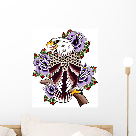Eagle with Rose