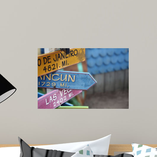 Directional Signs in Cape Cod Wall Mural