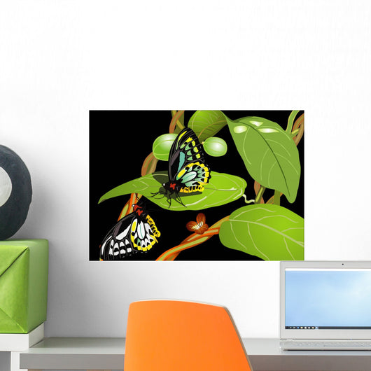 Vector Butterflies Wall Mural