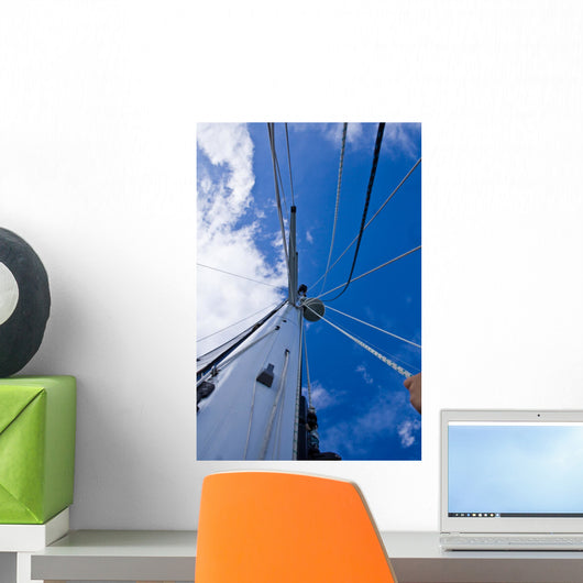 Sailor on top of the mast Wall Mural
