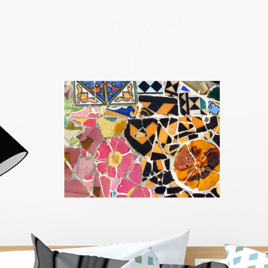 Gaudi Mosaic Barcelona Wall Decal