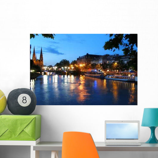 Quais Strasbourg En France Skyline Wall Decal
