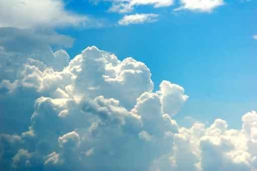 Abstract Blue Sky and Wall Decal