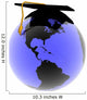 Illustration Blue Glass World Wall Decal