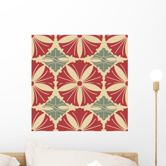 Vintage Vector Seamless Pattern Wall Decal