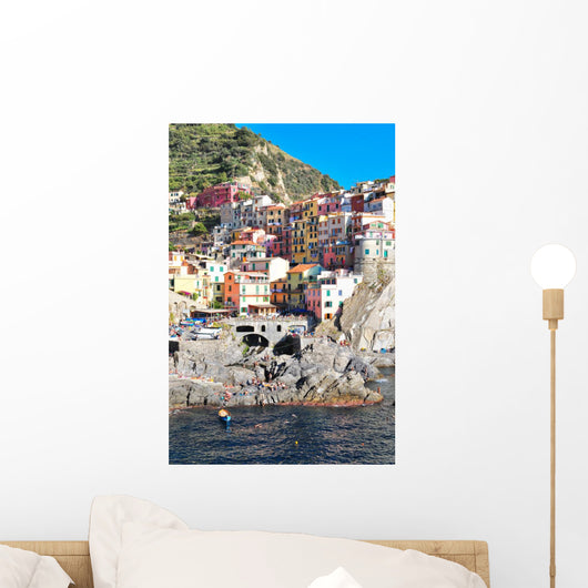 Cinque-terre Village Manarolla Ocean Wall Decal