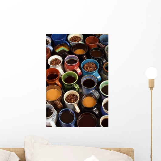 Coffee Mugs 2 Wall Decal