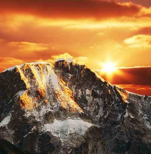 Cordilleras Mountain Sunset Wall Decal