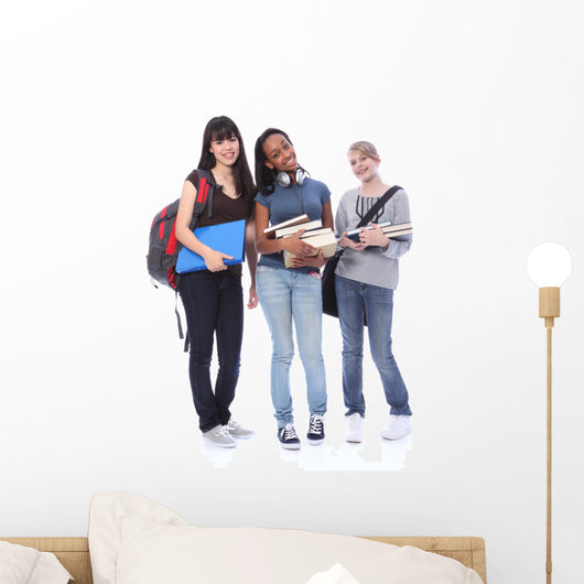 Happy Teenage Ethnic Student Wall Decal