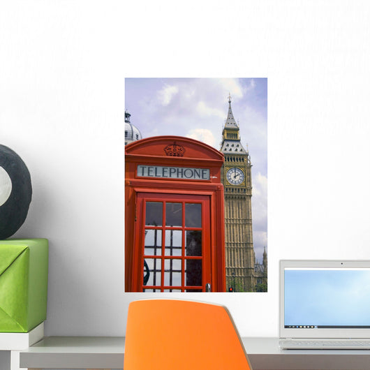 London Phone Booth Big Wall Decal