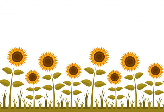 Sunflowers Border Wall Decal