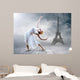 Woman Dancer Seating Posing Wall Decal