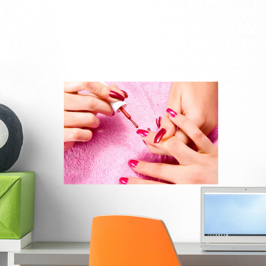 Young Woman with Beautiful Wall Decal