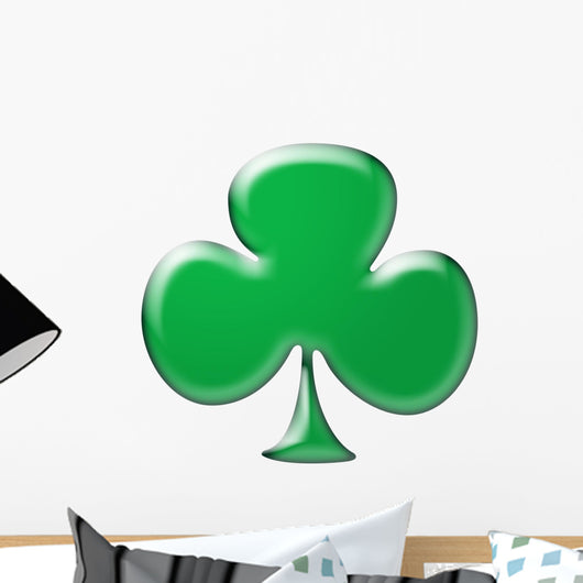 Three-Leafed Shamrock Illustration Wall Decal