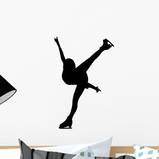 Figure Skating Vector Wall Decal