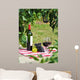 Red Wine and Grapes Wall Decal