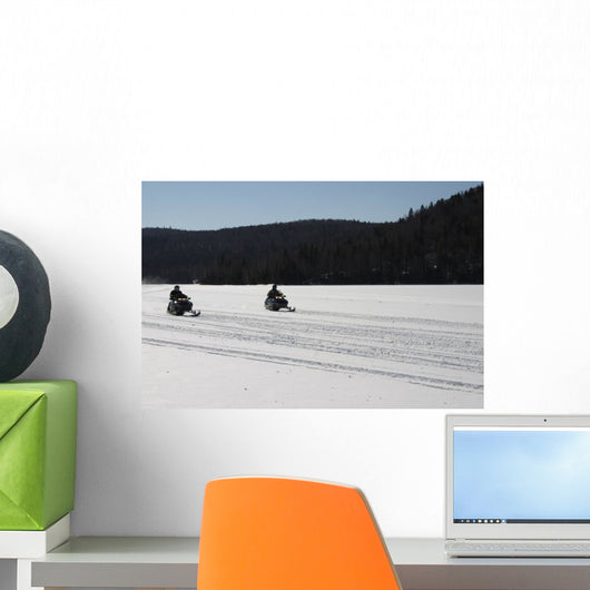 Snowmobiles 02 Wall Decal