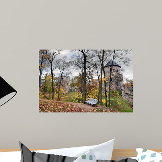 Autumn Castle and Park Wall Decal