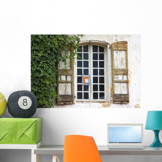 Window with Shutters Wall Decal