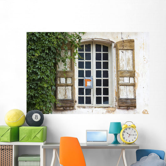 Window with Shutters Wall Decal