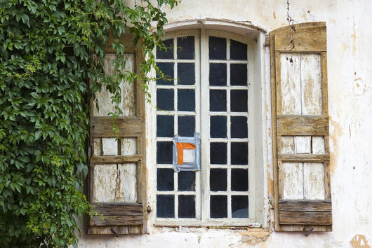 Window with Shutters Wall Decal