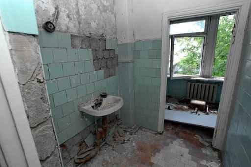 Abandoned Building Restroom Wall Decal
