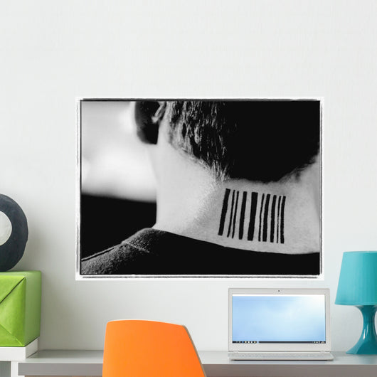 Barcode Tattoo Wall Mural